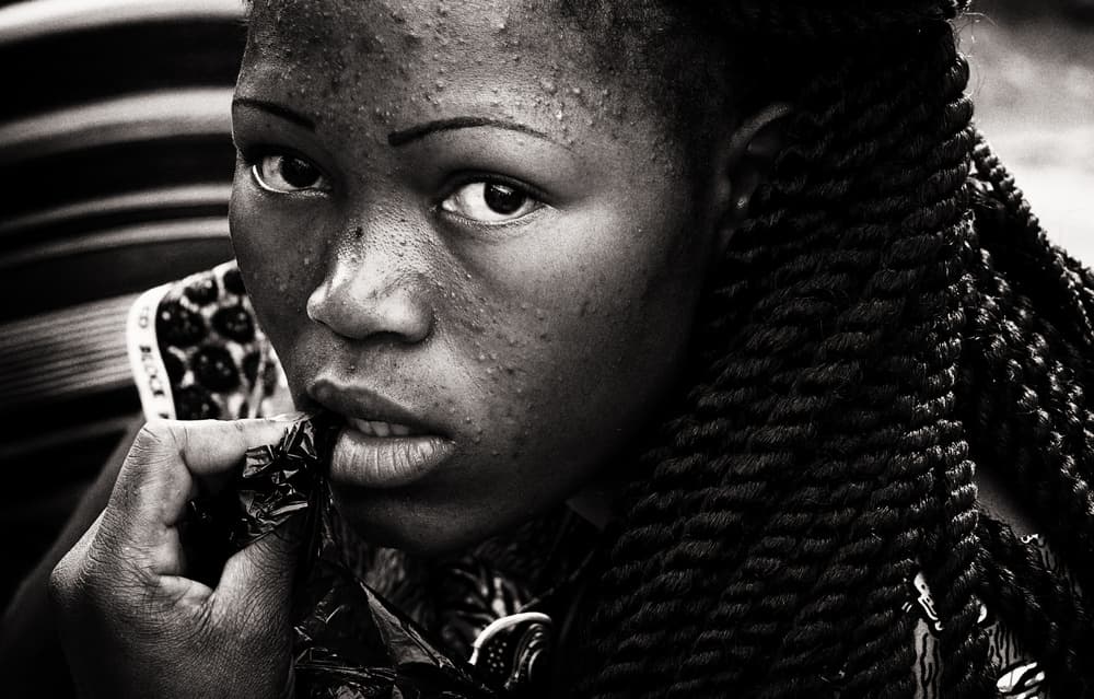 Intense Black Woman by Elena Molina — canvas wall art