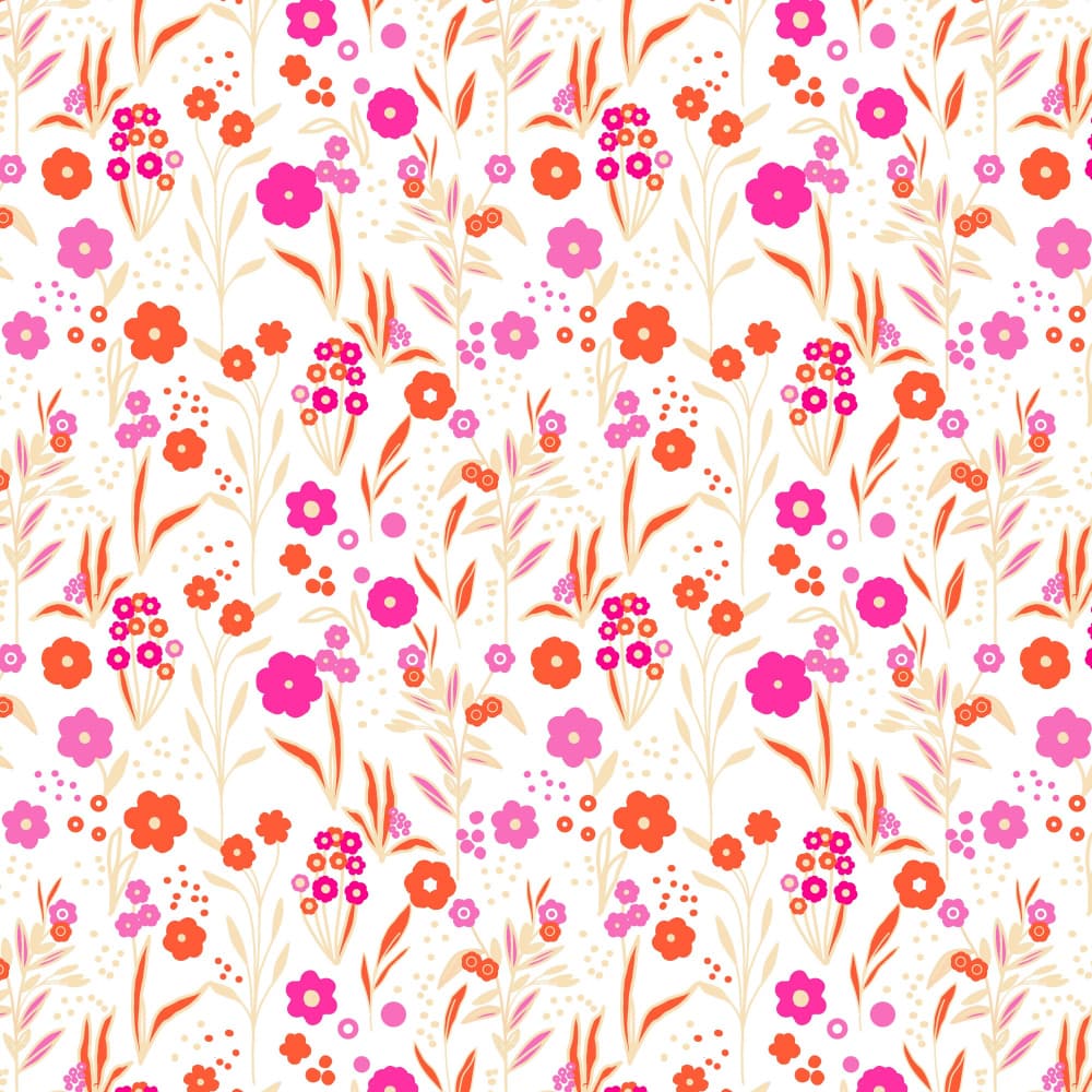 Bright Garden Blooms by Josie George — canvas wall art