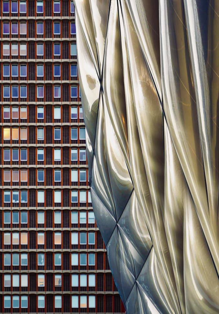 Urban Architectural Contrast by Arnon Orbach — canvas wall art