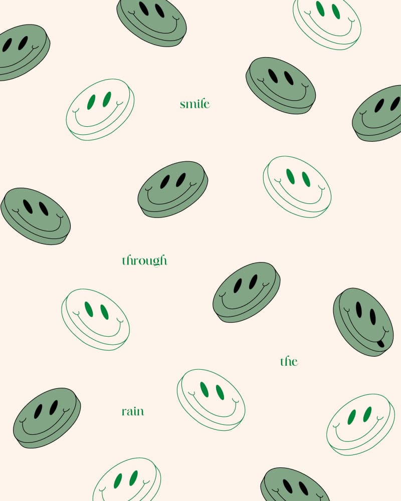 Smile Through The Rain by Nazma Khokhar — canvas wall art