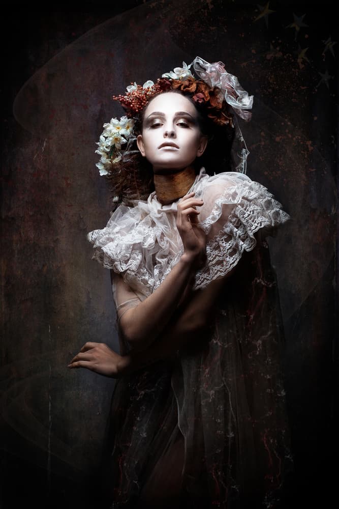 Dark Romantic Portrait by Siegart — canvas wall art