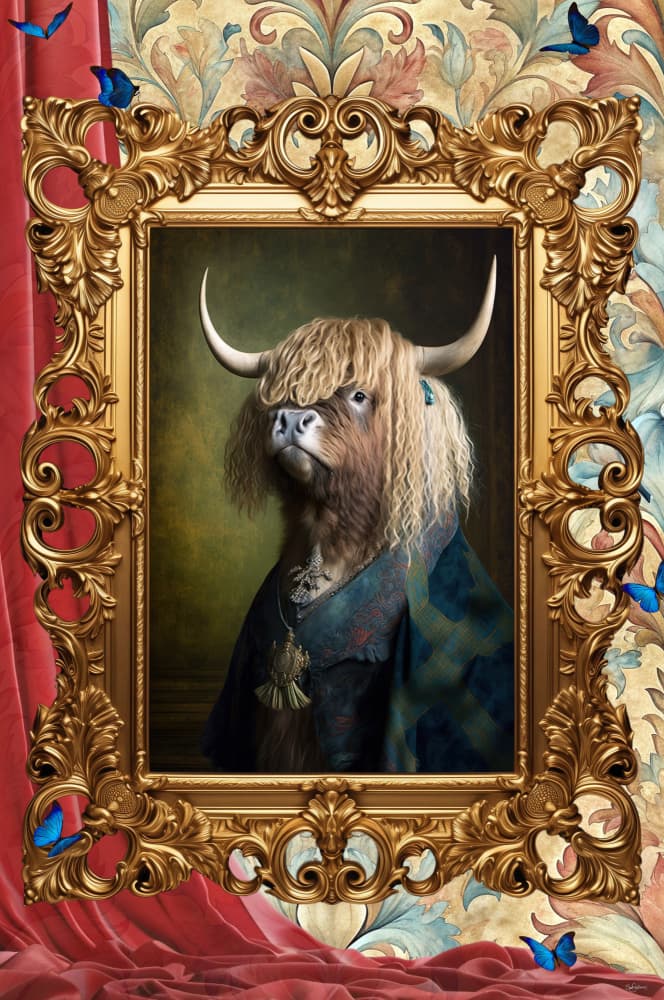 Royal Animalia #12 by Sue Skellern — canvas wall art