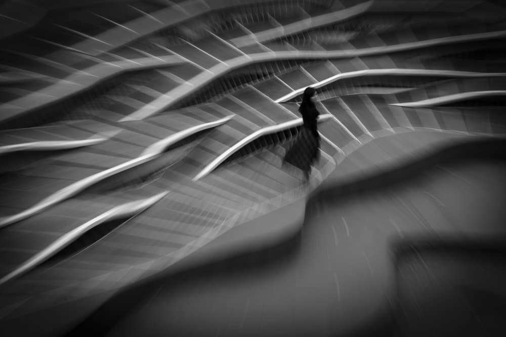 Solitary Figure Modern Movement by Mi Young Choi — canvas wall art