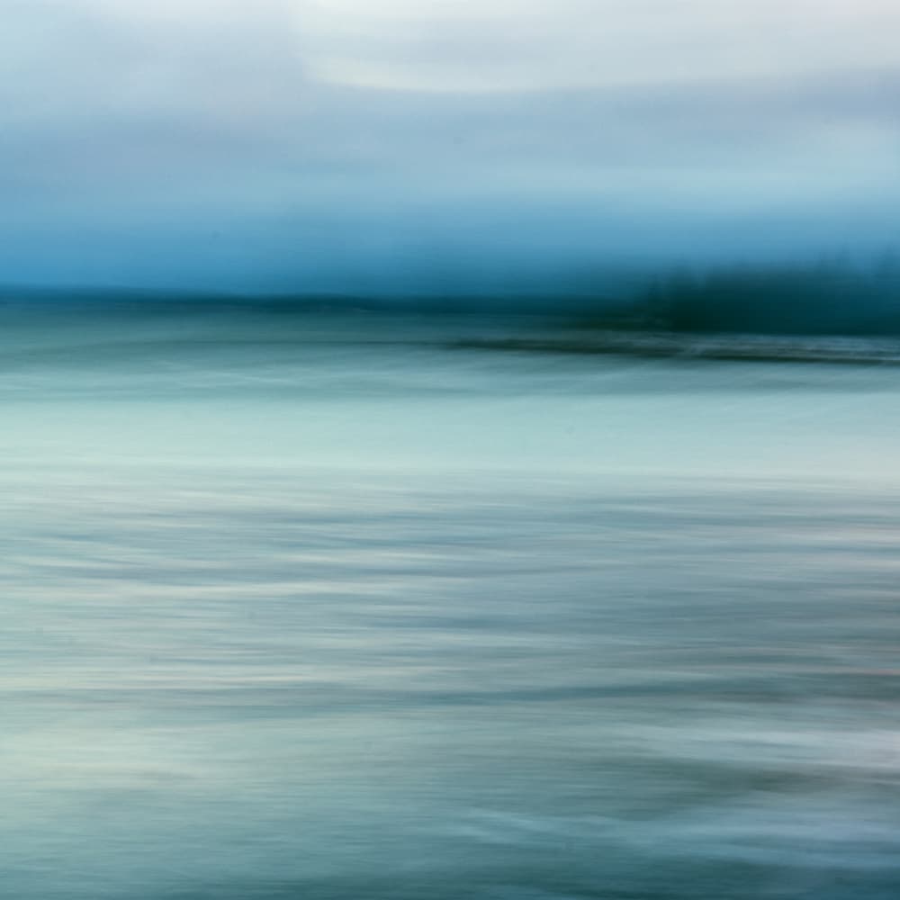 Misty Blue Horizon by Olivia Joy StClaire — canvas wall art