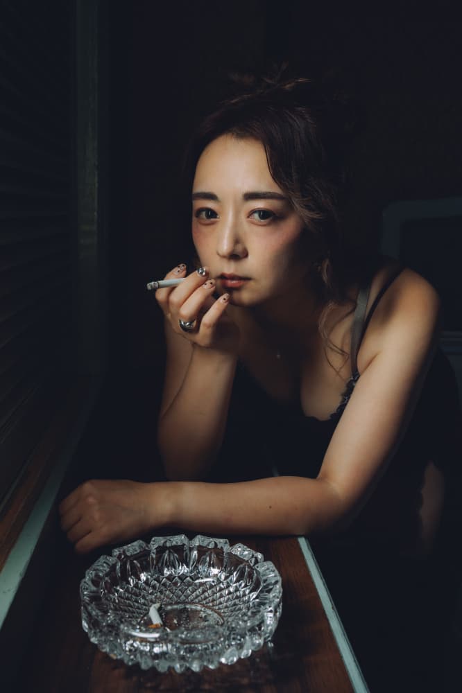 Dark Smoking Portrait by h112o1 — canvas wall art