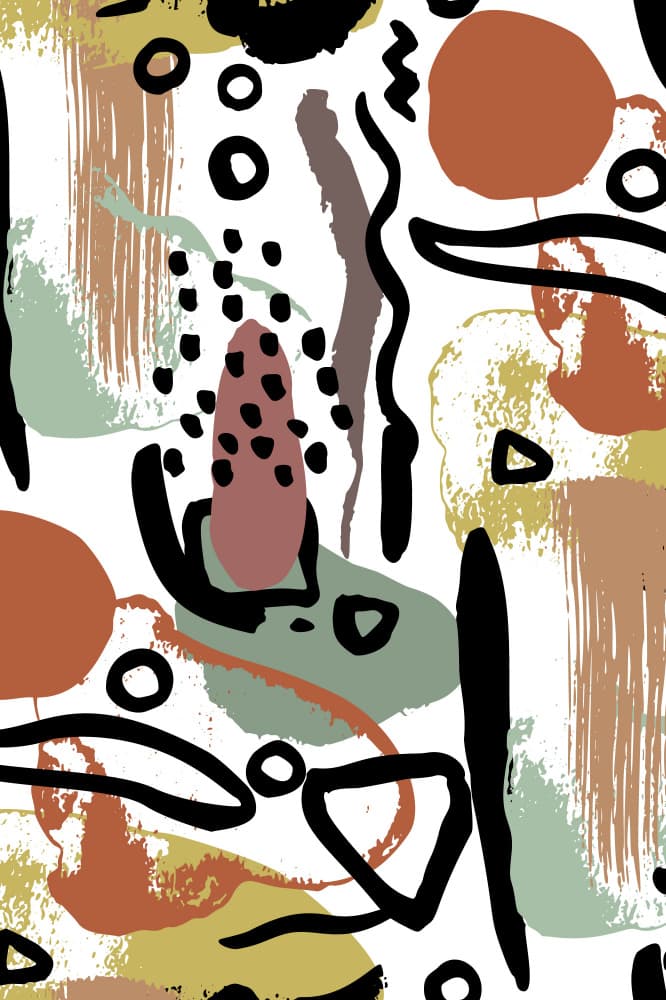 Earthy Abstract Strokes by Anna Rose — canvas wall art