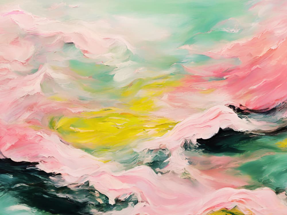 Vibrant Abstract Flow by Ohkimiko — canvas wall art
