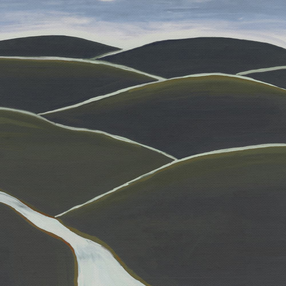 Rolling Green Hills Path by The Printable Studio — canvas wall art