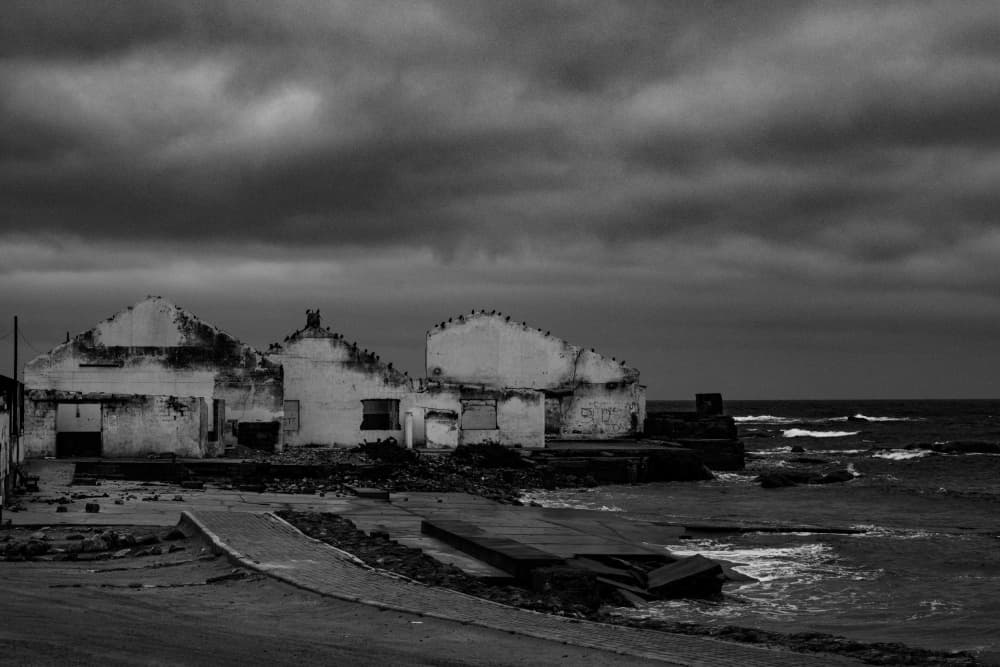 Stormy Coastal Ruins by Etienne Steenkamp — canvas wall art