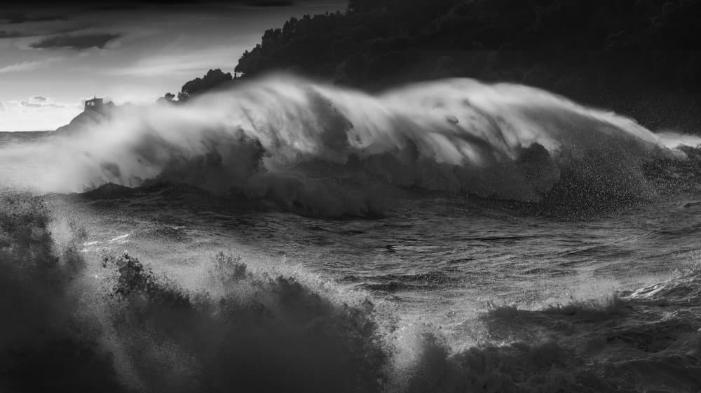 Coastal Storm Drama by Paolo Lazzarotti — canvas wall art