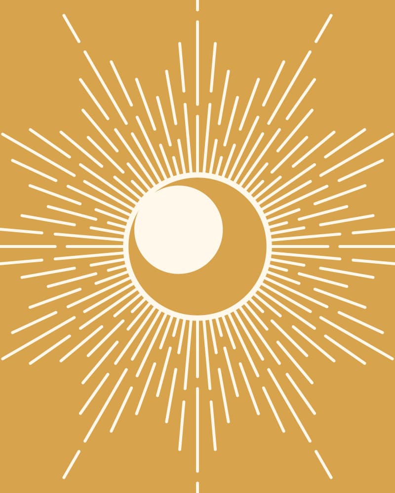 Golden Celestial Sun by KsanaKalpa — canvas wall art