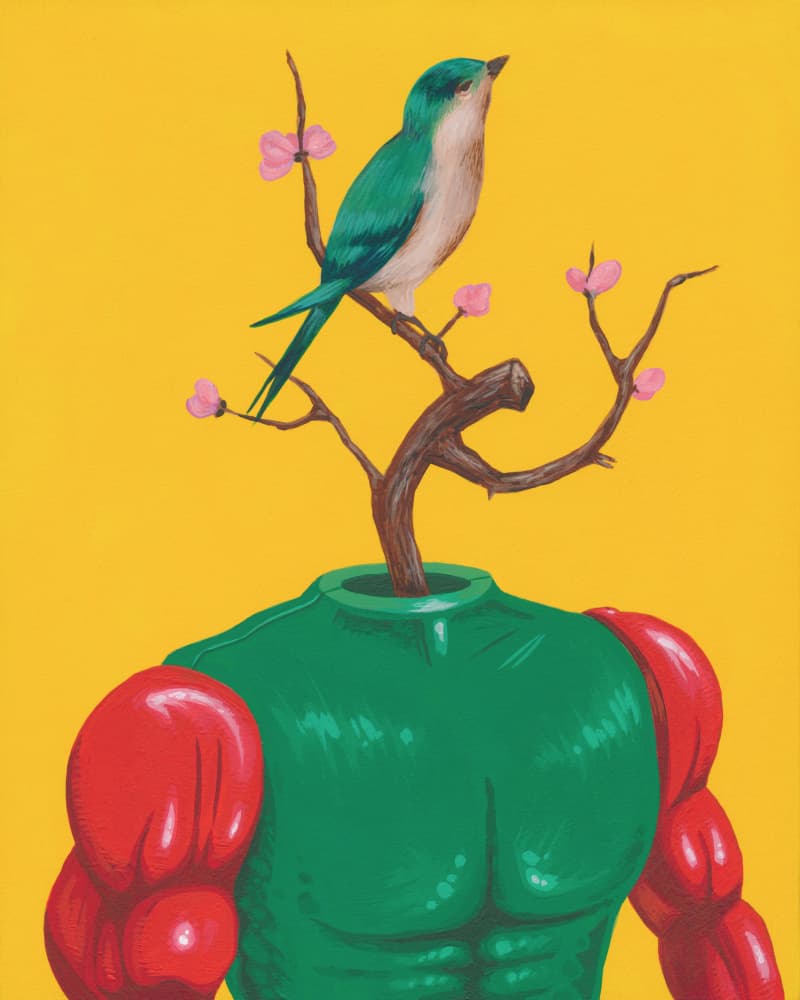 Tweety Mc Tweet Face by Famous When Dead — canvas wall art
