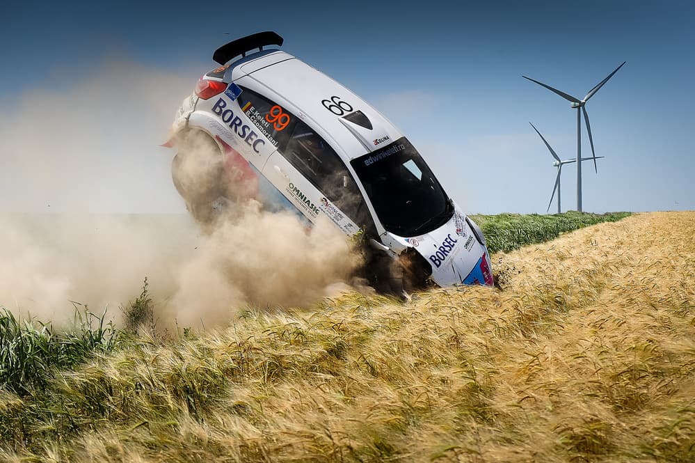 Dynamic Rally Action by ATTILA SZABO — canvas wall art