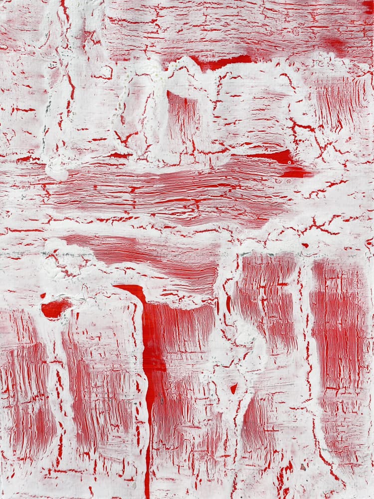 Cracked Red Texture by kathrinmay — canvas wall art