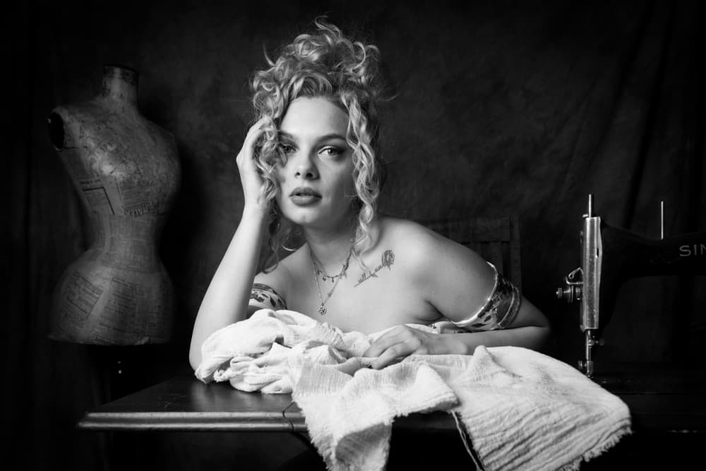 Pensive Dressmaker by Christian Kurz — canvas wall art