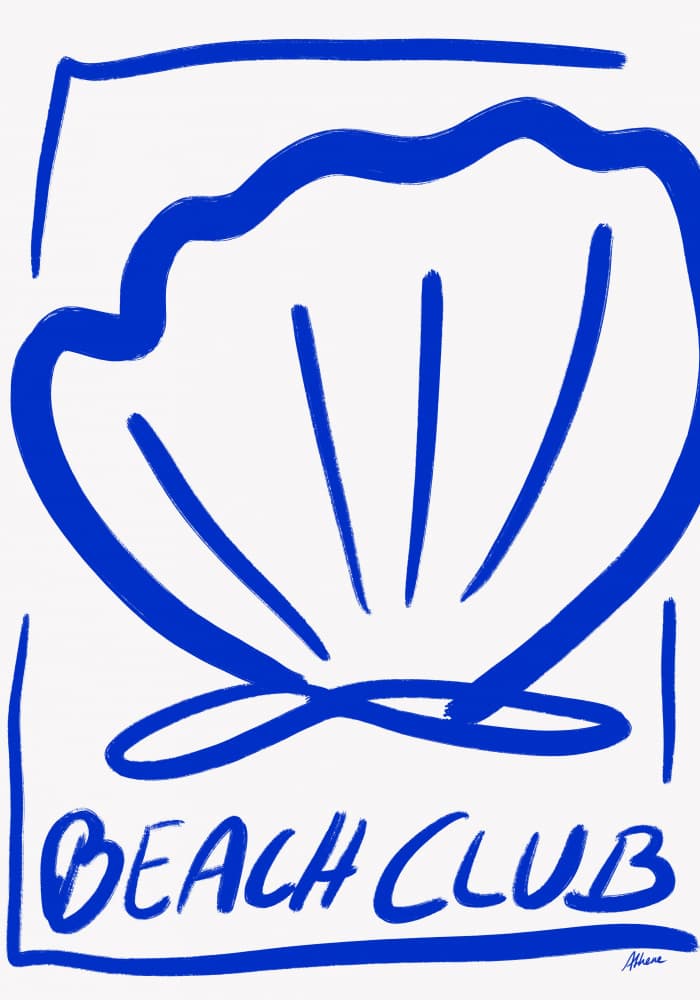 Beach Club by Athene Fritsch — canvas wall art