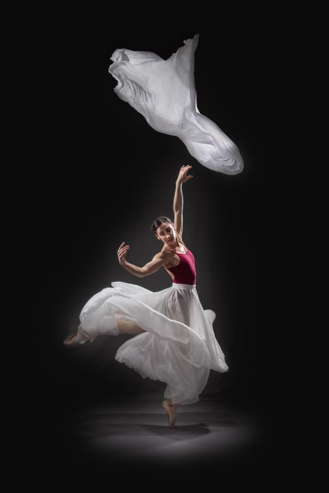 Elegant Ballerina Dance by Songlin Xu — canvas wall art