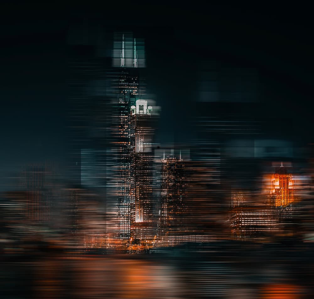 Motion Cityscape Blur by Carmine Chiriacò — canvas wall art