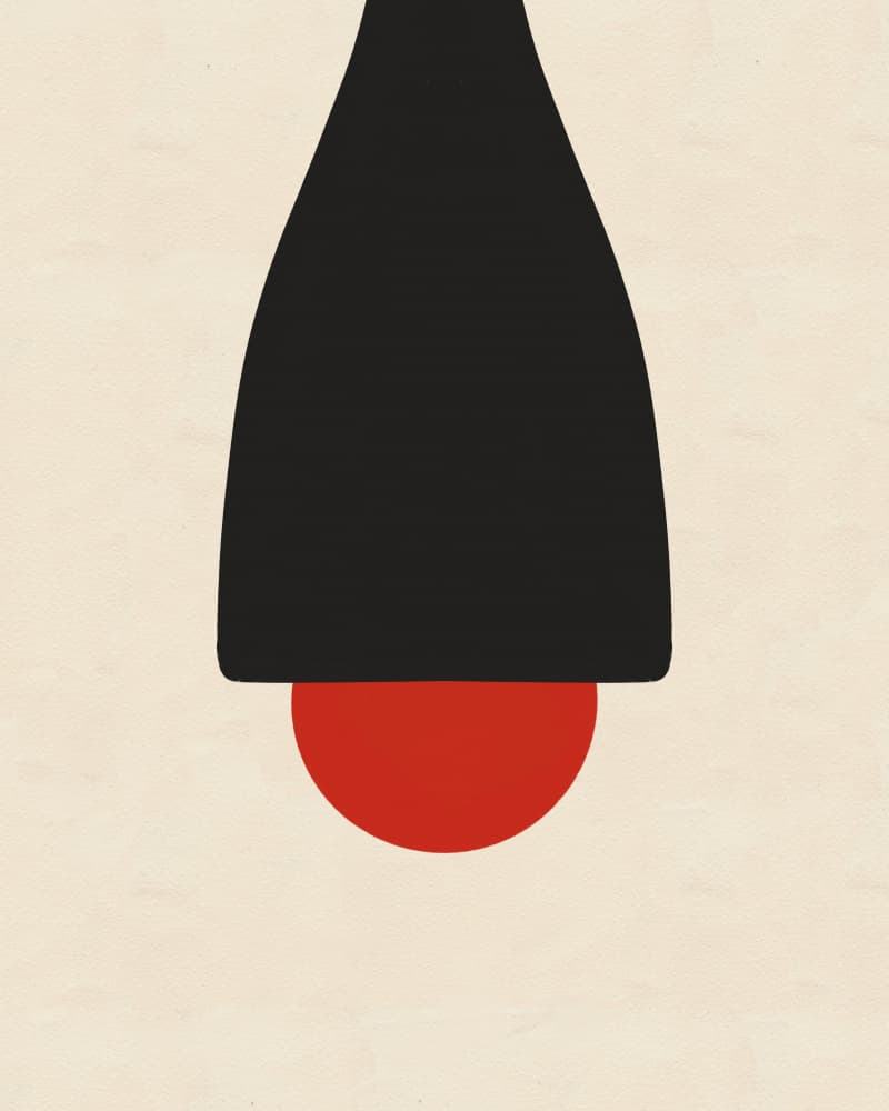 Black and Red Suspension by Deepthi s — canvas wall art