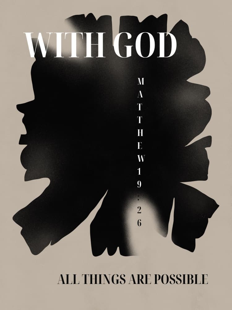 With God All Possible by Little Dean — canvas wall art