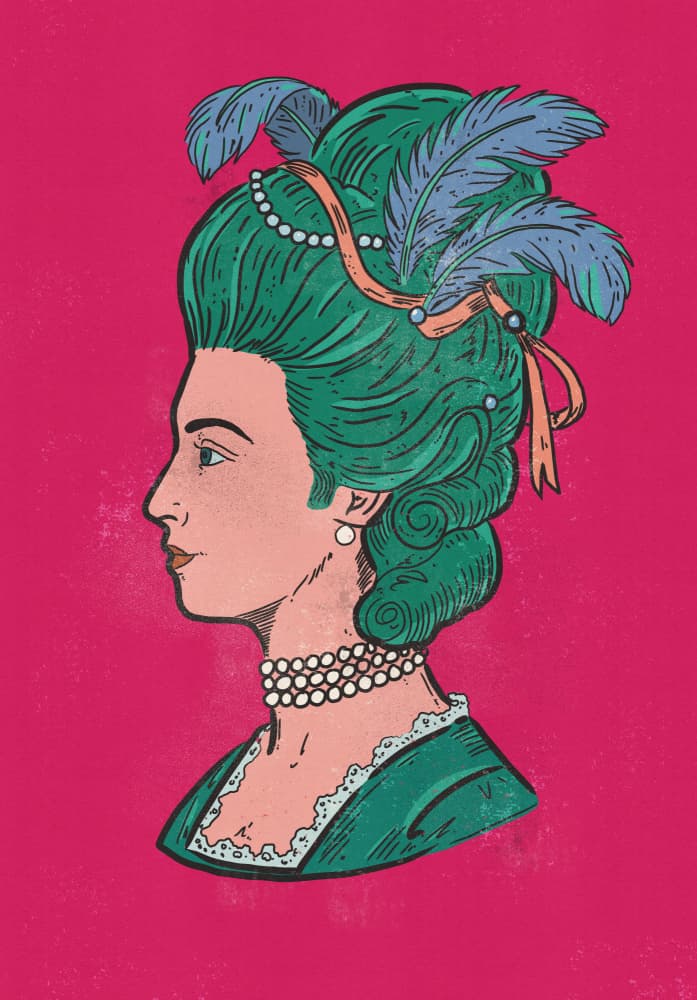 Rococo Lady Portrait by Nicholas — canvas wall art