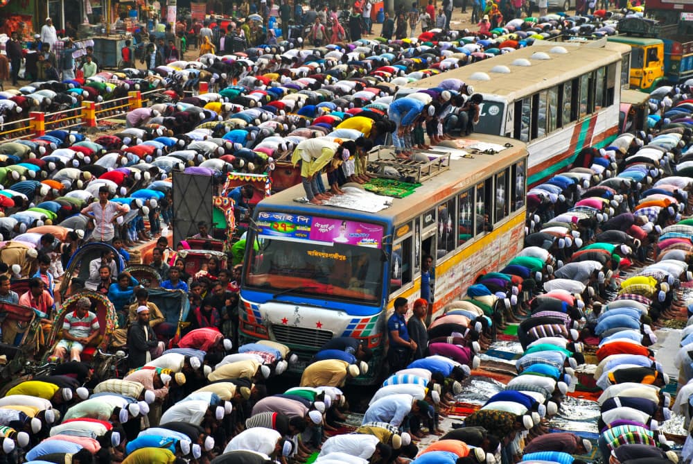 Vast Islamic Street Prayer by MD MAHABUB HOSSAIN KHAN — canvas wall art