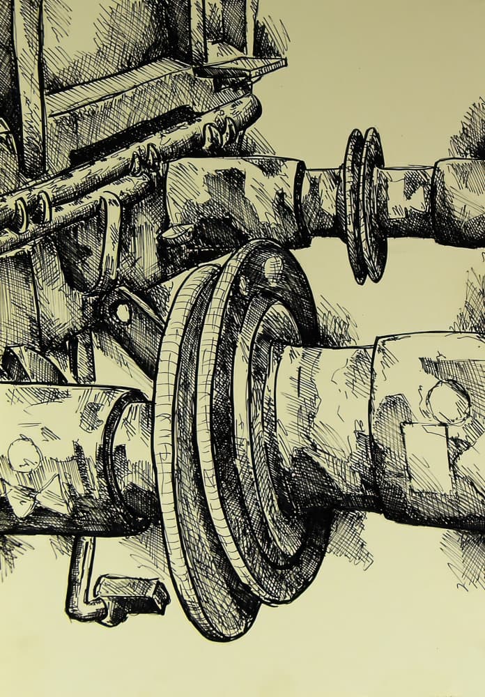 Industrial Machine Detail by Kulik — canvas wall art