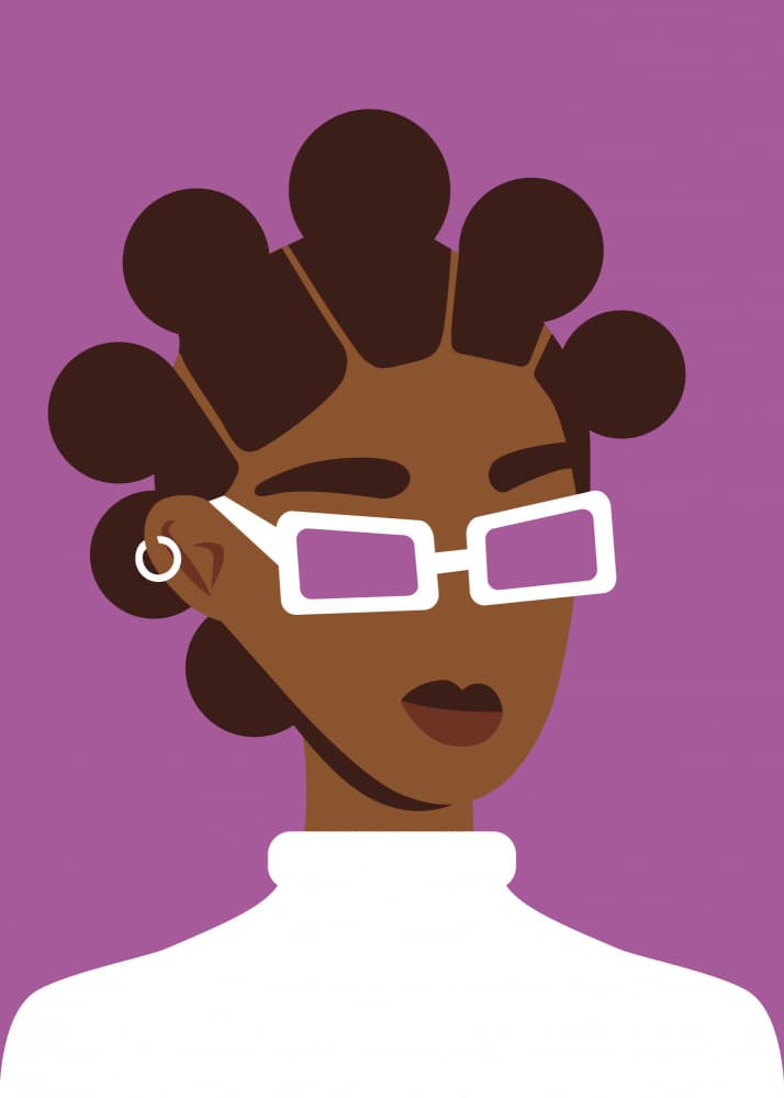 Stylish Woman in Shades by Chantal Jemmott — canvas wall art
