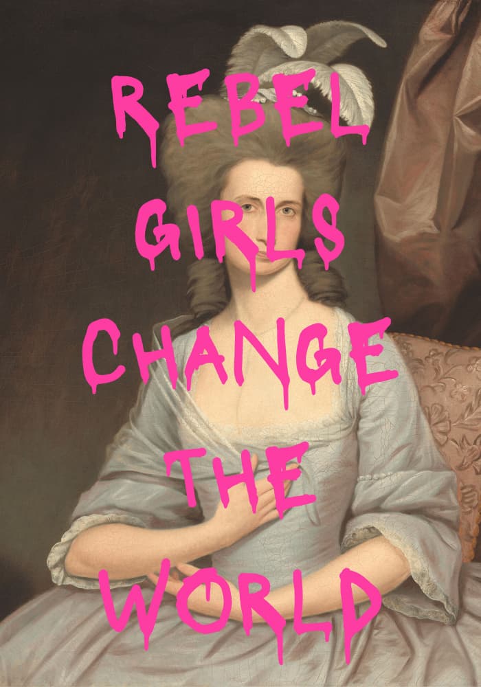 Rebel Girls Portrait by Athene Fritsch — canvas wall art