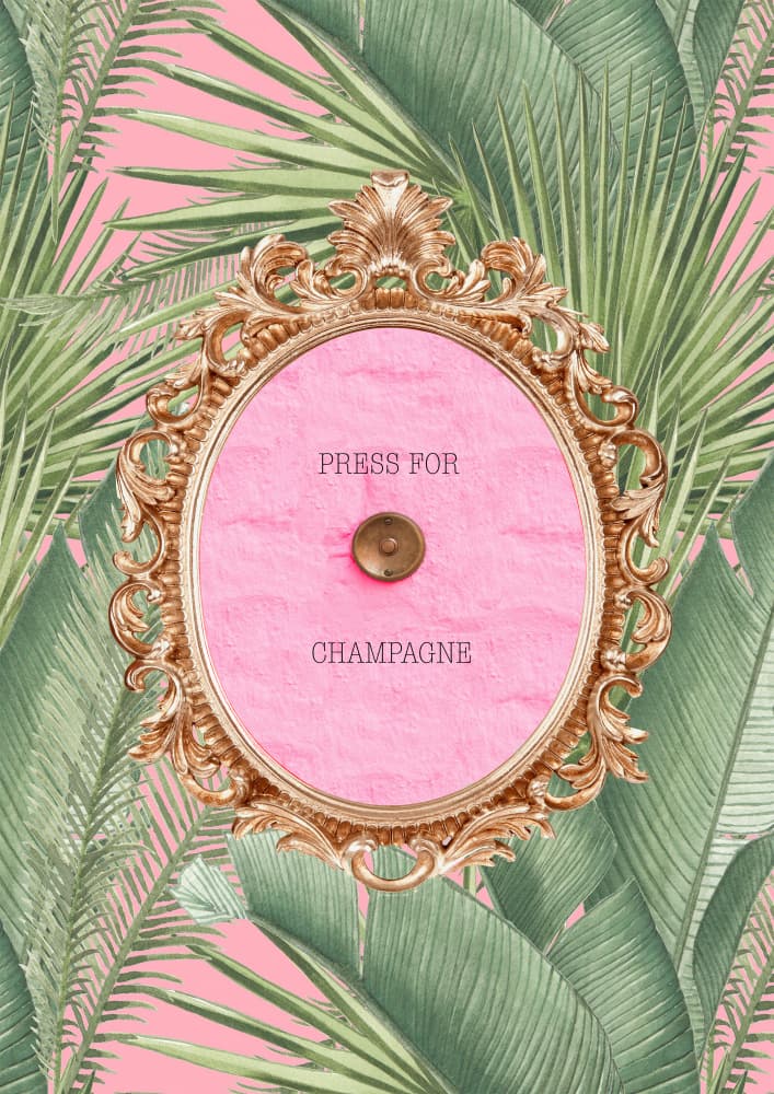 Press For Champagne by Talitha McQueen — canvas wall art