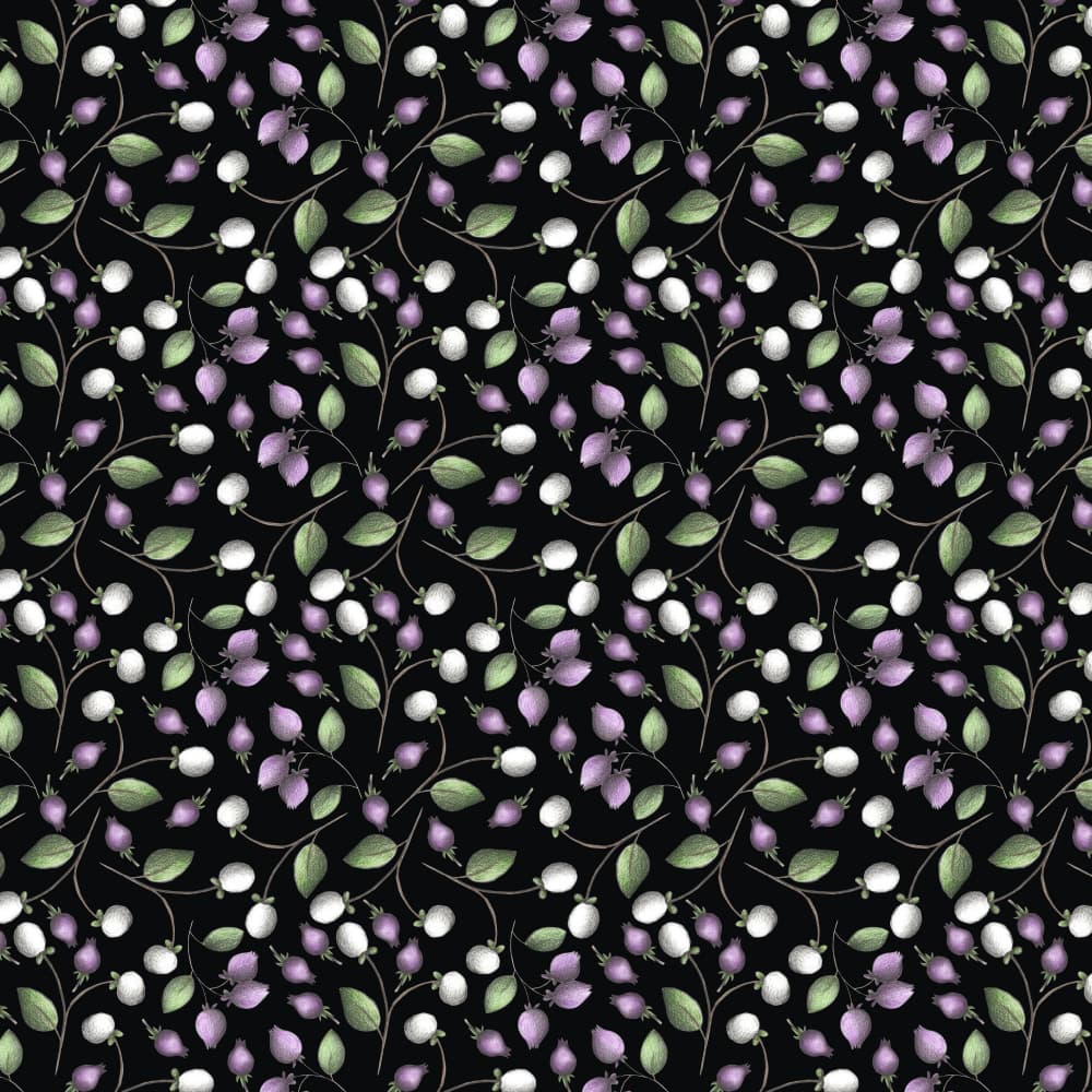 Delicate Berry Sprigs by Cecilia Battaini — canvas wall art