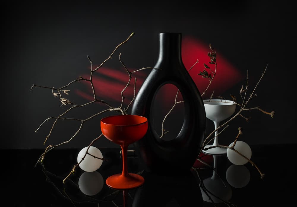 Elegant Still Life Arrangement by Evgeniy Popov — canvas wall art