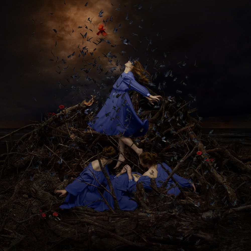 Dark Fantasy Blue Women by Tammy Swarek — canvas wall art