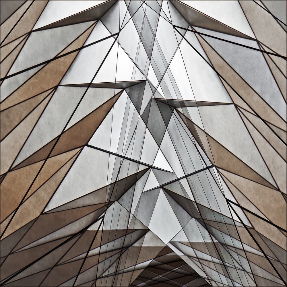 Abstract Geometric Architecture by Gilbert Claes — canvas wall art