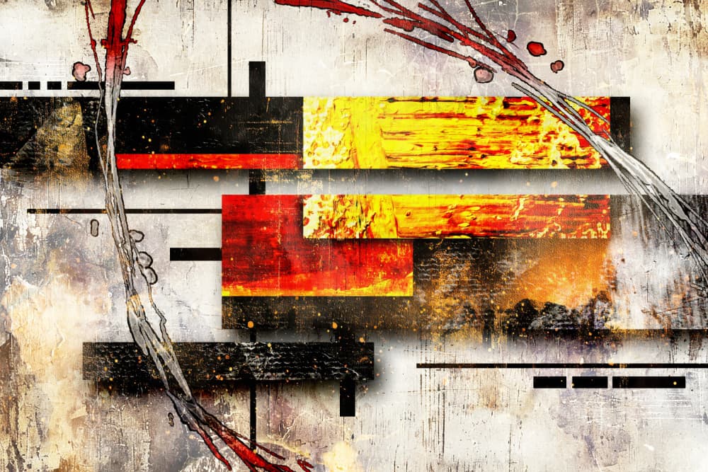 Modern Geometric Abstract by Rafal Kulik — canvas wall art