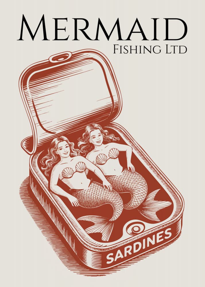 Retro Mermaid Sardines