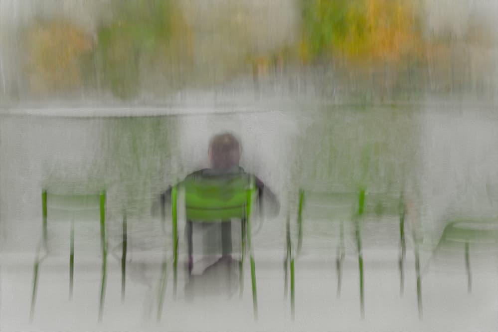 Blurred Park Solitude by Gilbert Claes — canvas wall art