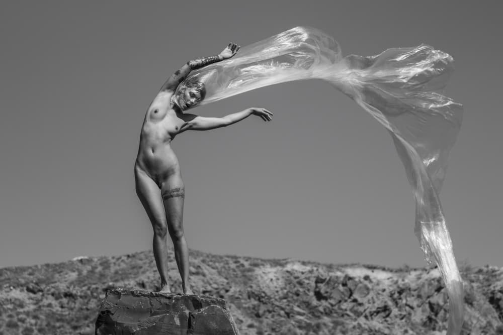 Nude Plastic Flow by Bogdan Bouşcă — canvas wall art