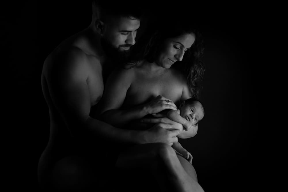 Newborn Family Love by DDiArte — canvas wall art