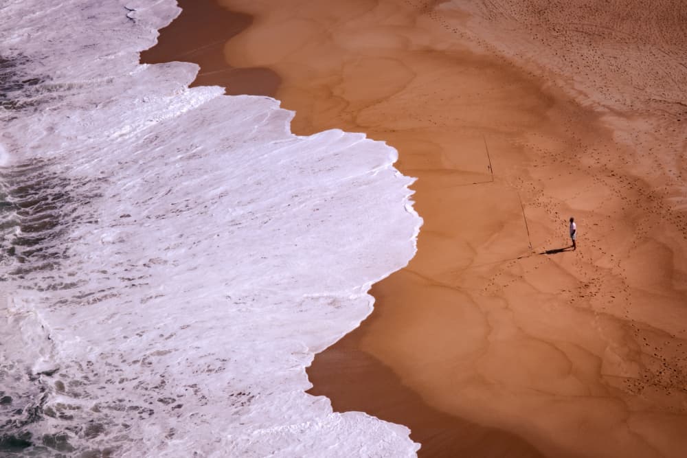 Sandy Shore Solitude by Vito Muolo — canvas wall art