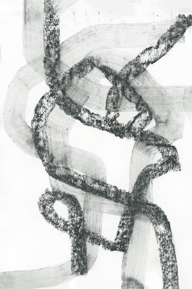 Intertwined Textured Lines by cartissi — canvas wall art