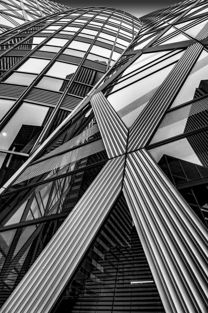 Geometric City Curves by Atsushi Inamura — canvas wall art