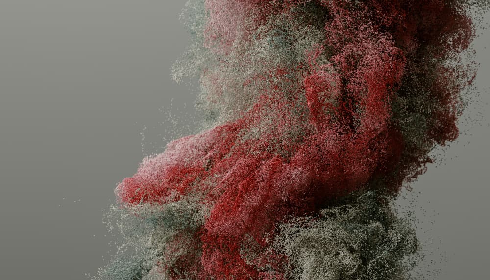 Dynamic Swirling Particles by Javier Pardina — canvas wall art