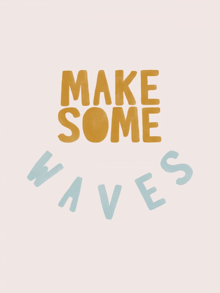 Make Some Waves by Menina Lisboa — canvas wall art