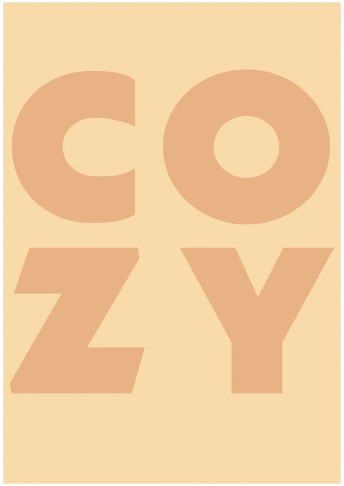 Cozy Typography by Sarah Manovski — canvas wall art