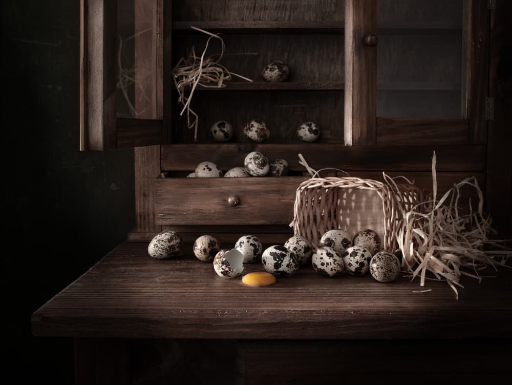 Rustic Quail Eggs by Margareth Perfoncio — canvas wall art