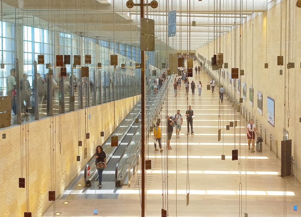 Modern Light-Filled Passage by Aliza Riza — canvas wall art