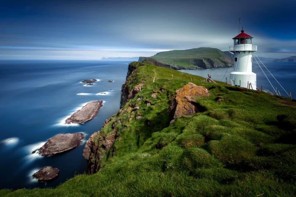 Coastal Lighthouse View by Martin Steeb — canvas wall art