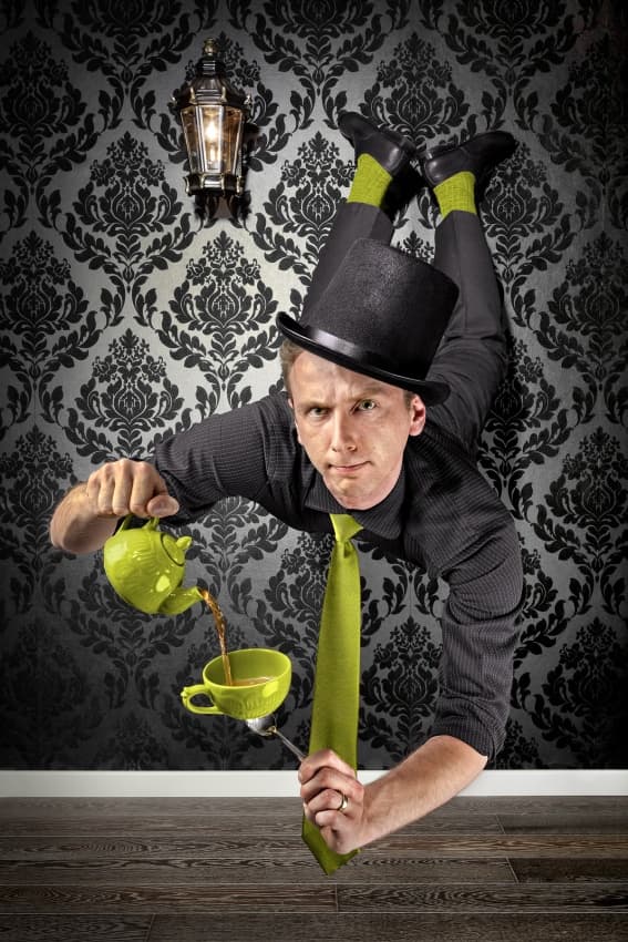 Anti-Gravity Tea Party by Christophe Kiciak — canvas wall art
