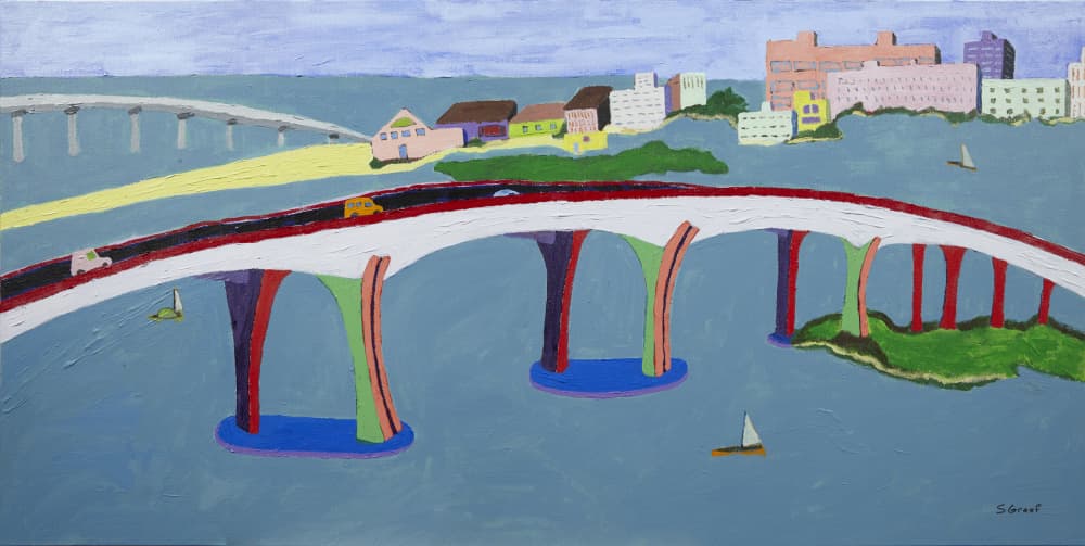 Clearwater Bridge by Sue Graef — canvas wall art